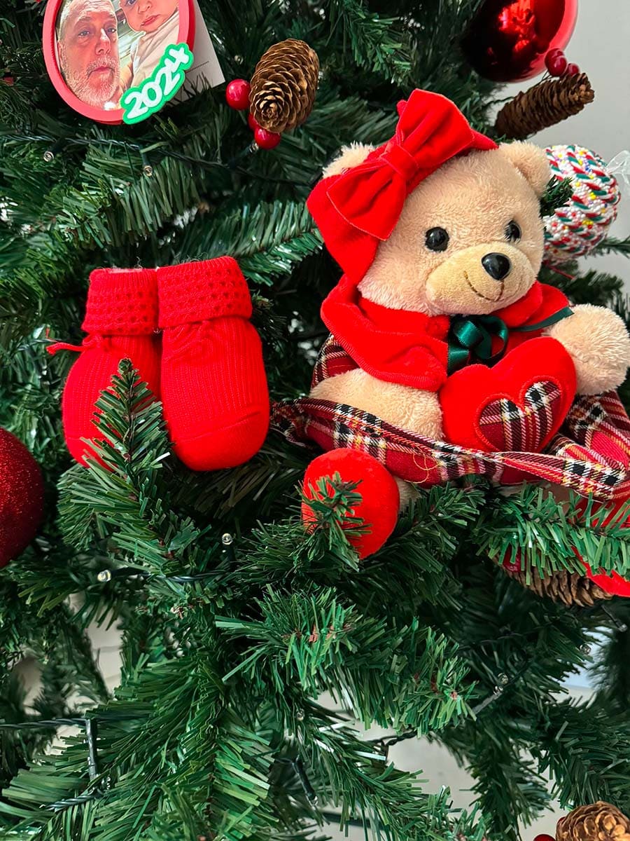 Set fascia con fiocco e calzini